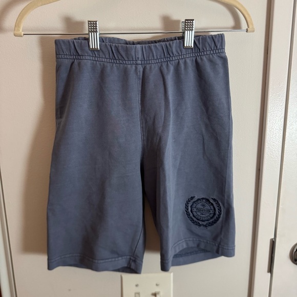 REEBOK X ANINE BING blue logo biker shorts - Picture 2 of 4
